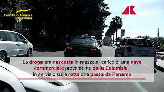 Sequestro di cocaina al porto di Gioia Tauro 150 kg sotto le banane [upl. by Hume]