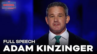 FULL SPEECH Adam Kinzinger hits Trump as ‘weak man pretending to be strong’ during DNC speech [upl. by Romaine]