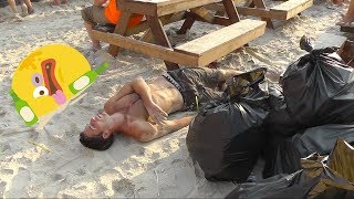 Most wasted Drunk Olympiad  Full Moon Party in Koh phangan Part 28 [upl. by Ecertal]