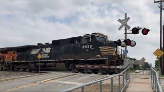 NS 9938 Old Mill Rd Railroad Crossing Video 3  Carrollton TX April 30 2024 [upl. by Utir394]