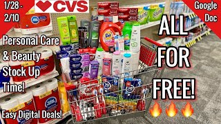 CVS Free amp Cheap Coupon Deals amp Haul  128  210Free Personal Care amp Beauty 🥰Learn CVS Couponing [upl. by Eisen542]