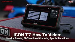 ICON T7 – How To – Service Resets BiDirectional Controls Special Functions [upl. by Duff644]