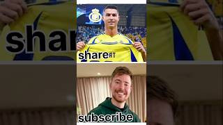 Mrbeast react Ronaldo chanel 25Million Subscribers😱💥ronaldo youtube football mrbeast shorts [upl. by Petta]