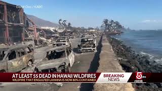 Search for survivors continues as wildfires burn in Hawaii [upl. by Bascomb]