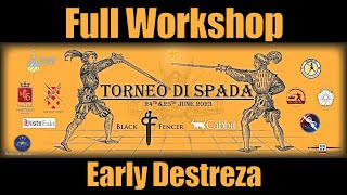 The early Days of Destreza  Workshop by Lorenzo Braschi [upl. by Defant642]