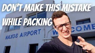 Stopped at the Airport to Naxos  Greece and Italy Trip Day 3 [upl. by Gadmann]