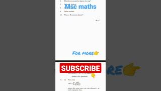 ALGEBRA 1  Msc maths  thiruvalluvar University previous year question [upl. by Aihsram841]