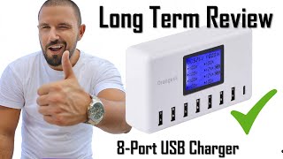 Long Term Review OrangeckStilinto 8port USB Charging Station with display of current per port [upl. by Eitsyrhc]