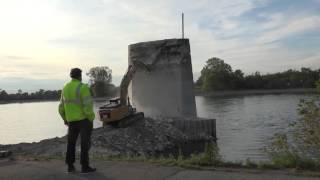 Abriss der Brücke in Gernsheim 2015RiedLorschHeppenheimBiblisEinhausenBiebesheim [upl. by Pleasant]