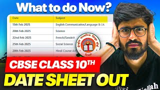 CBSE Class 10 Date sheet OUT 😱  What to do NOW🚨 [upl. by Elexa]