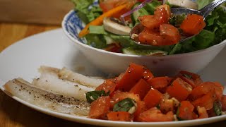 TILAPIA AUX TOMATES ET BASILIC DANS INSTANT POT [upl. by Novj]