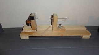 Mini Balsa Wood Lathe and a Tube Popper Fly [upl. by Cocke]