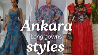 The Ankara fabric long and short designs gowns styles fashion ankaragownstyles [upl. by Siuqram]