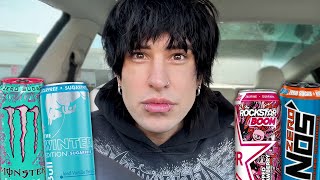 Trying NEW Energy Drinks Full Stream [upl. by Ambrose]