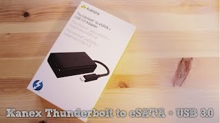 Kanex Thunderbolt to eSATA  USB 30 [upl. by Ykcir]