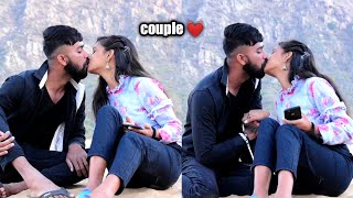 lips kissing prank on my cute girlfriend Soniya gone extremely romantic kissing video [upl. by Chiang]