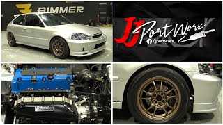 Honda Civic EK All Motor 300hp K24 de JJ Portworx [upl. by Spitzer]