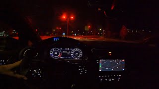 POV LOUD VW Golf Mk75R 375HP  Akrapovic  DSG farts  Launch Control  Nightdrive [upl. by Peery80]