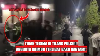 DETIK DETIK BRIMOB SERANG POLISI DIDUGA BRIMOB TIDAK TERIMA KENA TILANG [upl. by Ffirahs]