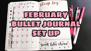 FEBRUARY BULLET JOURNAL SET UP INDONESIA [upl. by Ambur4]