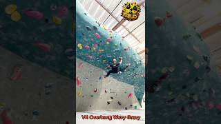 V4 Wavy Gravy shorts climbing indoorclimbing bouldering gymbouldering radioactivegelo [upl. by Atekal]