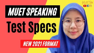 Test Specs  MUET Speaking  New Format [upl. by Amhser727]