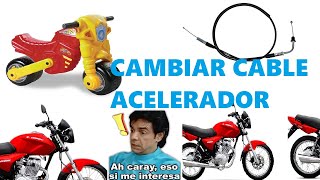 Como cambiar cable de acelerador de moto 150cc  pte2 [upl. by Durgy209]