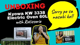 Kyowa KW 3338 Electric Oven with Rotisserie 60L  FULL Unboxing Review 2020 [upl. by Pimbley]