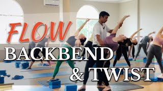 Backbend amp Twisting Flow 60 Min  Deep Backbend amp Twisting Poses  Full HD  English language [upl. by Tica]