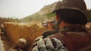 FIREFIGHT ON HELMET CAM IN AFGHANISTAN  PART 2 [upl. by Ahselat719]