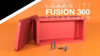 Fusion 360 for Beginners  Model a Box amp Lid with Screws  InContext Design  Lesson 9 [upl. by Rab]