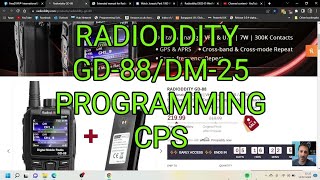 RADIODDITY GD88 or DB25 DMR Programming Software Learning Tutorial [upl. by Anilemrac951]