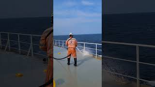 Life at Sea Deck Washing after Cargo loadingকার্গো লোডিং এর পর ডেক ওয়াশ trending viralshort [upl. by Teodora]