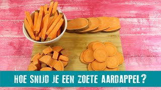 Hoe snijd je zoete aardappel [upl. by Aelber388]