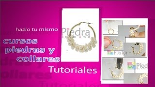 Arracadas con perlas curso como hacerlas en 4 pasos [upl. by Whitver781]