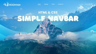 Responsive Navbar Using HTML and CSS [upl. by Akisej213]