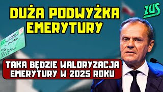 ⚡️Seniorzy Duża podwyżka emerytury Taka będzie waloryzacja emerytury w 2025 roku [upl. by Sidwohl220]