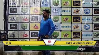 Live Cricket Match  VR X1 vs MST U12 Cricket Academy  10Oct24 0504 PM 30 overs  MINI IPL UNDE [upl. by Ynohtnael]