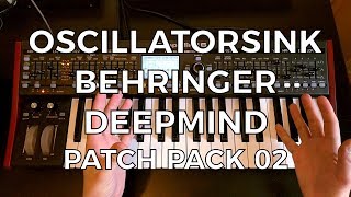 Behringer DeepMind  Free Patch Pack 2  Classic Vibes [upl. by Nodnahs755]