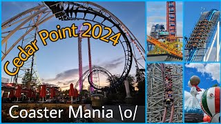 Cedar Point 2024  CoasterMania  Coaster Tour CWMX [upl. by Nitsew]