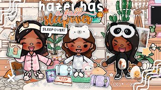 ۫  ⟡ ➸ Hazel has a FALL SLEEPOVER ₊˚๑ 🪵✨💤  VOICED 📢  Toca Boca Life World 🌎 [upl. by Atiekal]