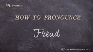 How to Pronounce Freud Real Life Examples [upl. by Eitac]