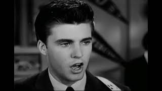 Ricky Nelson  Lonesome Town  TV Show The Adventures of Ozzie and Harriet 1958 [upl. by Starinsky90]