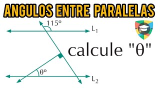 Ángulos formados por dos rectas paralelas y una secante ejemplos resueltos [upl. by Jodie]