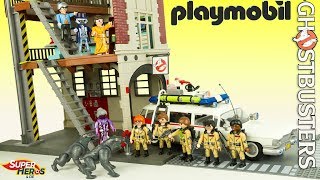 Histoire de Playmobil Ghostbusters Panique au Quartier Général 9219 SOS Fantomes Jouet Toy Review [upl. by Selby]