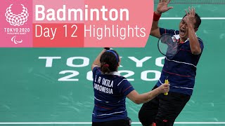 Badminton Highlights  Day 12  Tokyo 2020 Paralympic Games [upl. by Ummersen]