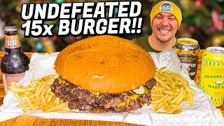 Undefeated Supersized Smash Burger Challenge in Green Bay Wisconsin [upl. by Monda184]