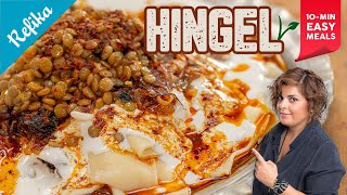 Easy Affordable Heavenly Meals in 10 Minutes  HINGEL Turkish Manti Recipe with Lentil amp Onion [upl. by Ahsekram469]