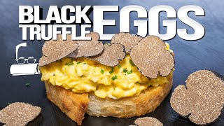 PERFECT BLACK TRUFFLE SLOW SCRAMBLED EGGS  SAM THE COOKING GUY [upl. by Verlee]