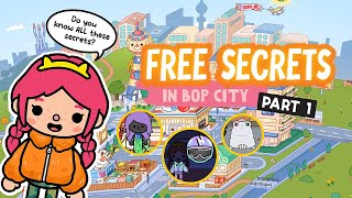 Do You Know All of These Hacks  FREE SECRETS in Bop City Part 1 👀  Toca Boca Life World 🌎 [upl. by Edelman613]